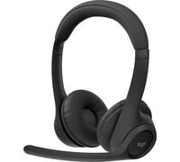 Logitech Zone 300 Wireless Bluetooth Headset avec microphone et suppression du bruit, compatible avec Windows, Mac, Chrome, Linux, iOS, iPadOS, Android - Noir