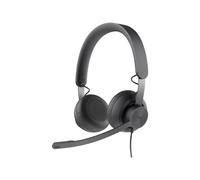 Logitech Zone 750 - Micro-casque - sur-oreille - filaire - Suppresseur de bruit actif - USB-C