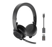 Logitech Zone 900 Casque Circum-Auriculaire Sans Fil Bluetooth avec micro anti-bruit, peut se connecter jusqu'à 6 appareils sans fil avec récepteur accès rapide à ANC et Bluetooth - Gris