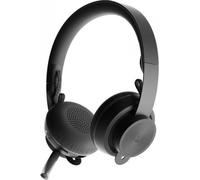 Logitech Casque Zone Wireless Plus - Sans fil 2.4 GHz/BT pour bureau et centre d'appels - Graphite