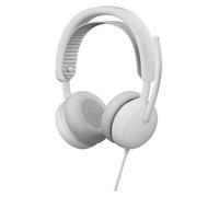 Logitech Zone Filaire 2 for Business - Micro-casque - sur-oreille - filaire - Suppresseur de bruit actif - blanc cassé - Certifié pour Microsoft Teams