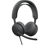 Logitech Casque Zone Wired 2 – ANC hybride adaptative, USB‑C avec adaptateur USB‑A – Graphite