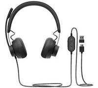 Logitech Zone Casque Avec fil Arceau Appels/Musique USB Type-C Graphite - Neuf