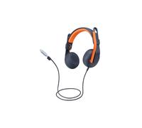 Logitech Zone Learn On-Ear USB-C - Casque Éducation Binaural Supra-Aural 32mm, Micro Omnidirectionnel, USB Type-C, Windows/macOS/ChromeOS, 154.5g, 20% Recyclé