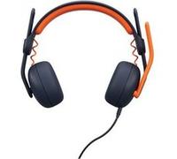 Logitech Casque sur-oreille Zone Learn – Filaire 3,5 mm AUX – Pour élèves – Bleu