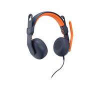 Logitech Zone Learn Wired On-Ear Headset for Learners, 3.5mm AUX - Écouteurs avec micro - sur-oreille - remplacement - filaire - jack 3,5mm