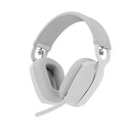 Logitech Zone Vibe 100 Casque d'écoute léger sans fil | Micro anti-bruit de fond, Écouteurs Bluetooth multipoint avancés, Fonctionne avec Teams, Google Meet, Zoom, Mac/PC - Blanc
