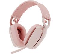 Logitech ZONE VIBE 100 Micro-casque supra-auriculaire Bluetooth Stereo rose Suppression du bruit du microphone, Noise Cancelling volume réglable, mise en