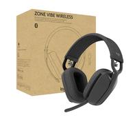 Logitech Zone Vibe Wireless Bluetooth Casque avec micro anti-parasite, en cours de certification pour Microsoft Teams via Bluetooth natif, Mac/PC - Graphite