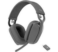 Logitech Micro-casque Zone Vibe Wireless UC - Bluetooth, USB-A/USB-C, micro anti-parasite - Graphite