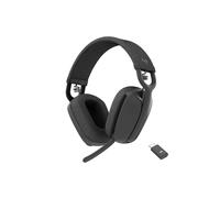 Logitech Zone Vibe Wireless UC - Casque Binaural Graphite, Bluetooth 5.2, Portée 30m, Micro Boom Omnidirectionnel, Autonomie 20h, 185g