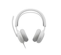 Logitech Zone Wired 2 Blanc Teams Casque filaire USB-C certifié Microsoft Teams avec ANC hybride adaptative, double micro IA et design confortable