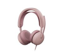Logitech Casque Zone Wired 2 for Business – Suppresseur de bruit, certifié Microsoft Teams – Rose
