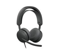 Logitech Zone Wired 2 Graphite UC Casque filaire USB-C pour plateformes UC avec ANC hybride adaptative, double micro IA et compatibilité Zoom, Google