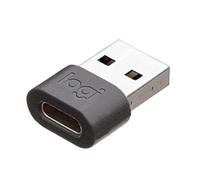Logitech Logi Zone Wired USB-A Adapter - Adaptateur USB - USB type A (M) pour 24 pin USB-C (F) - graphite - pour Zone Filaire MSFT Teams