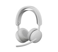 Logitech Zone Wireless 2 ES - Casque sans Fil Anti-Bruit avec ANC Hybride adaptative, Bluetooth, Blanc cassé