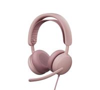 Logitech Zone Wireless 2 ES for Business - Casque sans Fil Anti-Bruit avec ANC Hybride adaptative, Bluetooth, USB-C et USB-A, certifié Microsoft Teams - Rose