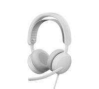 Logitech Zone Wireless 2 ES for Business - Casque sans Fil Anti-Bruit avec ANC Hybride adaptative, Bluetooth, USB-C et USB-A, certifié Microsoft Teams - Blanc cassé