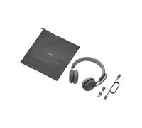 Logitech Zone Wireless 2 UC - Casque Binaural Graphite Bluetooth 5.2 & USB-C - Réduction de Bruit Active (ANC) - Autonomie 40h - Compatible Unified Communications (UC)