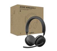 Logitech Zone Wireless Casque Anti-Parasite Premium 2 avec ANC Hybride, certifié pour Microsoft Teams et Fast Pair, conçu pour Les Ordinateurs Portables Intel Evo - Graphite