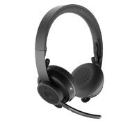 Logitech Casque Zone Wireless Plus - Sans fil 2.4 GHz/BT pour bureau et centre d'appels - Graphite