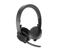 Logitech Casque Zone Wireless Plus - Sans fil 2.4 GHz/BT pour bureau et centre d'appels - Graphite
