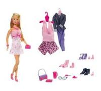 Simba - Steffi Love Défilé de Mode - Poupée Mannequin 29cm - Coffret Mega Fashion avec 4 Tenues + 45 Accessoires - 105736015