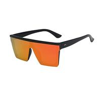 LOGMOR Mode Lunettes de Soleil Femme Haut Plat carré Lunettes de Soleil été en Plein air Plage Lunettes de Soleil UV400 Lunettes Lunettes de Soleil Ombre Vintage (Color : Light Orange)