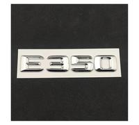 Logo 3D ABS chromé E350 Emblème 4matic lettres CDI autocollant pour coffre de voiture compatible avec accessoires E350 W213 W212 (E350 argent)