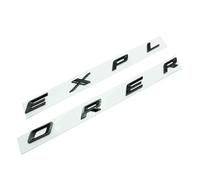 Logo 3D ABS chromé Noir Explorer, emblème de Capot Avant de Voiture, Lettres de Capot, Badge Autocollant Compatible avec 2020 2021(Glossy Black 2020-21)