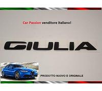 Logo Alfa Romeo Giulia noir brillant original arrière logo Sigla FreGIO
