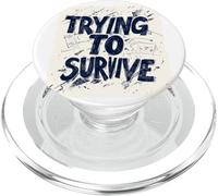 Logo Amazing Trying to Survive pour garçons et Filles PopSockets PopGrip pour MagSafe