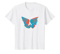 Logo Aquarelle Officiel Exclusif Wings T-Shirt, Enfant, Blanc, 8 Ans