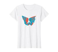 Logo Aquarelle Officiel Exclusif Wings T-Shirt, Femme, Blanc, XL