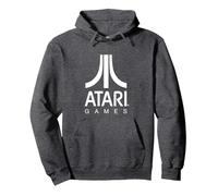 Logo Atari Games Sweat à Capuche, Unisexe pour Adultes, Chiné Foncé, S
