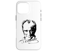 Logo Atatürk, Logo Mustafa Kemal Atatürk Signature imza, Türkiye Coque pour iPhone 16 Pro Max