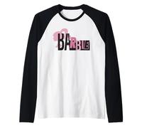 Logo Barbie Mixte Noir et Rose Manche Raglan