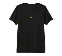 Logo Bitcoin Petit, Simple, Discret et Peu centré T-Shirt Haut de Gamme