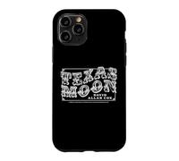Logo Blanc de Sun Records x David Allan Coe Texas Moon Coque pour iPhone 11 Pro