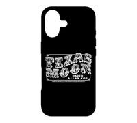 Logo Blanc de Sun Records x David Allan Coe Texas Moon Coque pour iPhone 17