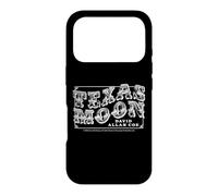 Logo Blanc de Sun Records x David Allan Coe Texas Moon Coque pour iPhone 17 Pro