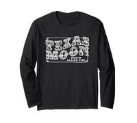 Logo Blanc de Sun Records x David Allan Coe Texas Moon Manche Longue