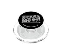 Logo Blanc de Sun Records x David Allan Coe Texas Moon PopSockets PopGrip pour MagSafe