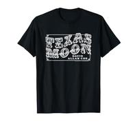 Logo Blanc de Sun Records x David Allan Coe Texas Moon T-Shirt