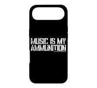 Logo Blanc Playing for Change Music is My Ammunition Coque pour iPhone Air
