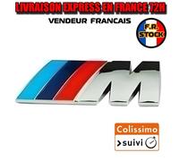 Logo BMW Badge Emblème M 3D Adhésif autocollant Sticker 9cm x 3cm NEUF