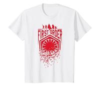 Logo brisé du Premier Ordre de Star Wars Les Derniers Jedi T-Shirt, Enfant, Blanc, 3 Ans