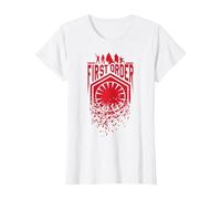 Logo brisé du Premier Ordre de Star Wars Les Derniers Jedi T-Shirt, Femme, Blanc, S