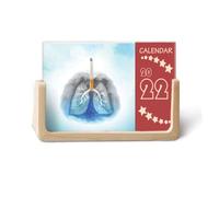 Logo Burning Lung Calendrier de bureau 2022 12 mois
