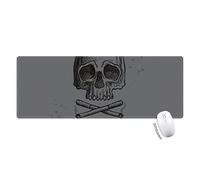 logo cigarette sous le crâne sans tabac jour tapis de souris large cousues bords mat étendu game bureau